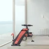 Truusk Sit Up Bank Verstellbare Bauchtrainer Trainingsbank Gepolstert 120kg Belastbar Rot Schwarz 166x53x52 60cm Für Effektives Bauchtraining | Truusk 2