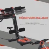 Truusk Sit Up Bank Verstellbare Bauchtrainer Trainingsbank Gepolstert 120kg Belastbar Rot Schwarz 166x53x52 60cm Für Effektives Bauchtraining | Truusk 7